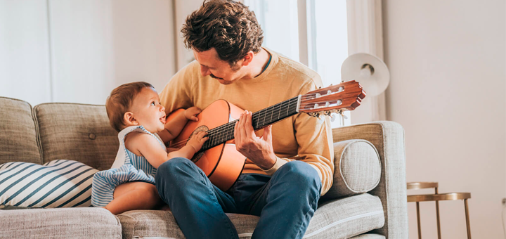 Los beneficios de la música en bebés