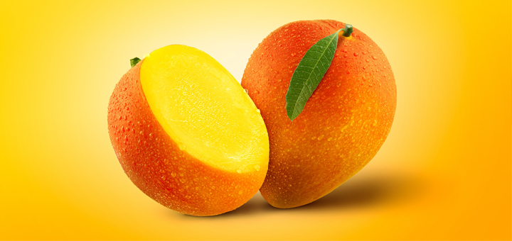 Puré de Mango, Plátano y leche de Coco