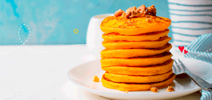 Panqueques de Camote, Plátano y Avena