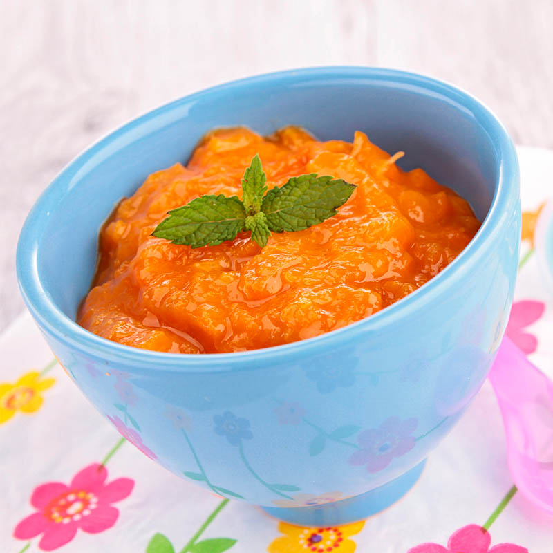 receta papilla melocoton