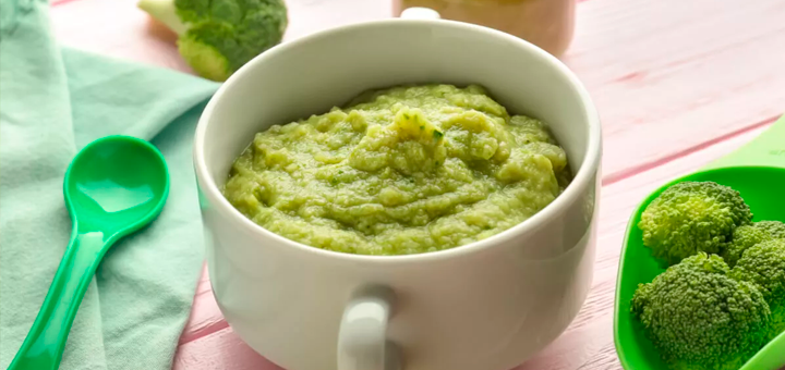 Papilla de Brócoli con Pollo