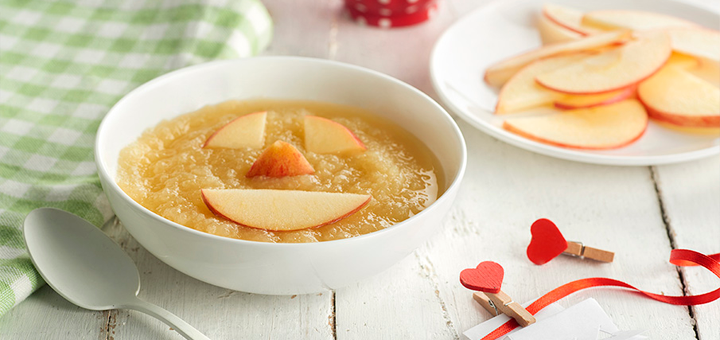 Papilla de Uvas y Manzana
