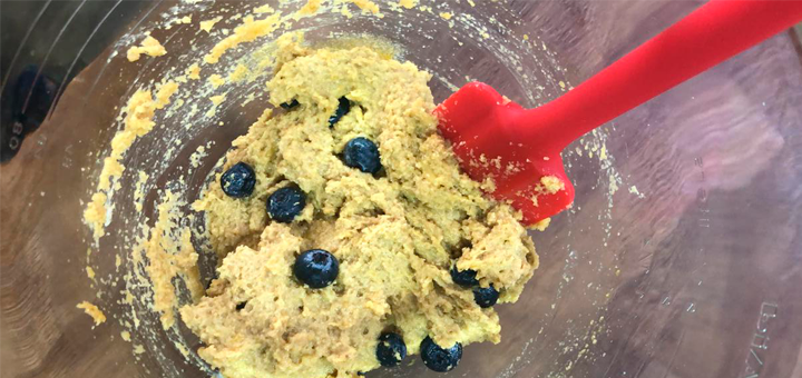 Muffins de Plátano y Arándanos