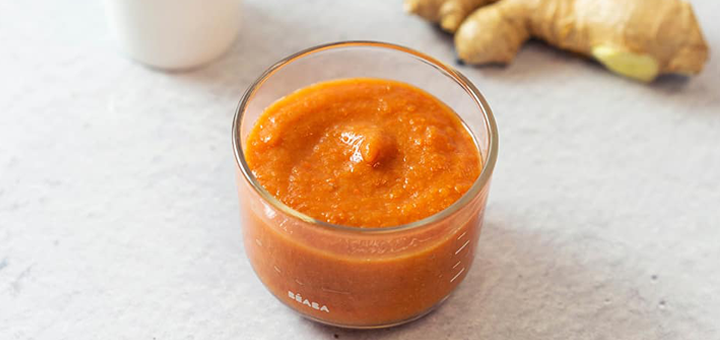Puré de Zanahoria, Miel y Jengibre