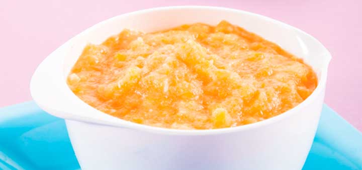 Papilla de Pera y Zanahoria