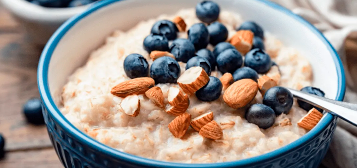 Papilla de Avena con Arándanos