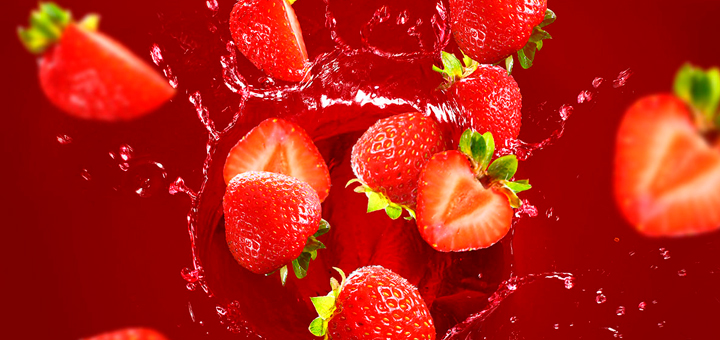 Smoothie de Sandia y Fresa