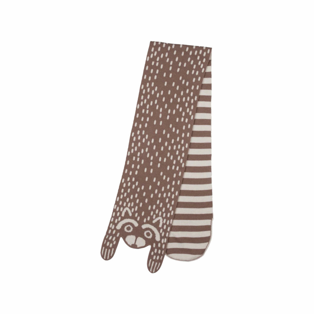 BUFANDA DE PUNTO AMAZED RACOON COLOR LIGHT TAUPE 100% ALGODÓN PIMA RED CARIBOU