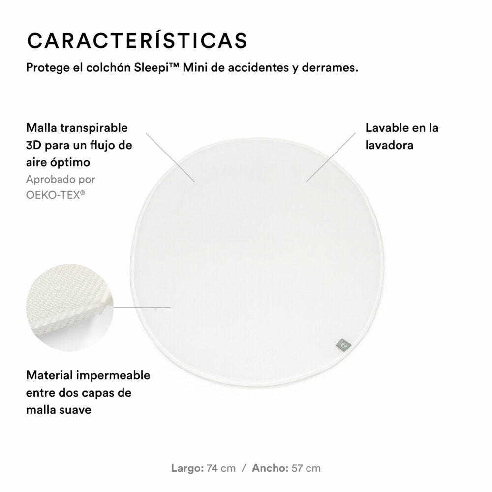 PROTECTOR DE COLCHÓN DE ALGODÓN MODELO MINI SLEEPI V3 STOKKE