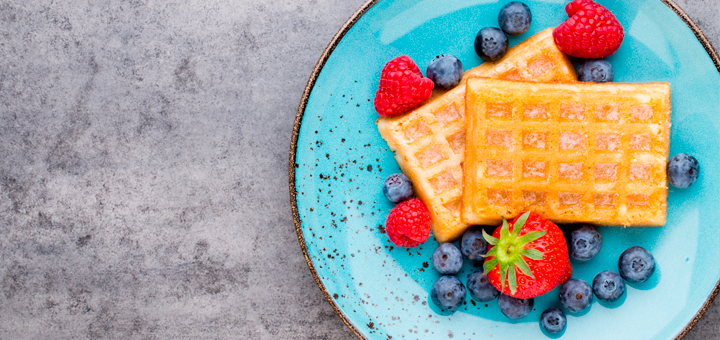 Waffles de Arándanos