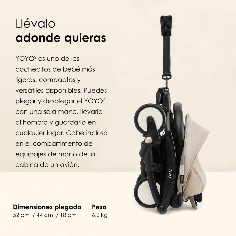 COCHE YOYO³ CON CHASIS NEGRO NUEVO TEXTIL BONPOINT DE 6 MESES / 2DA ETAPA