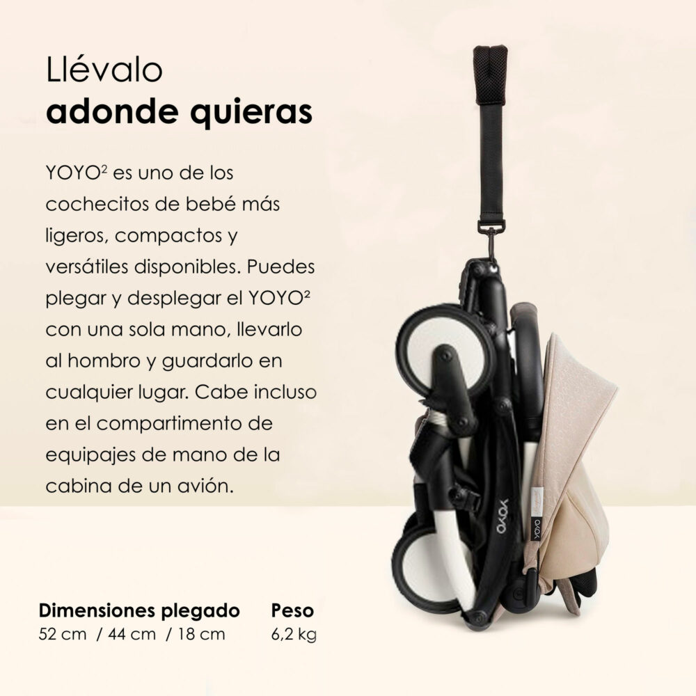 Coche de bebé Stokke YOYO³ Bonpoint 6+ + Porta vasos – ligero y compacto