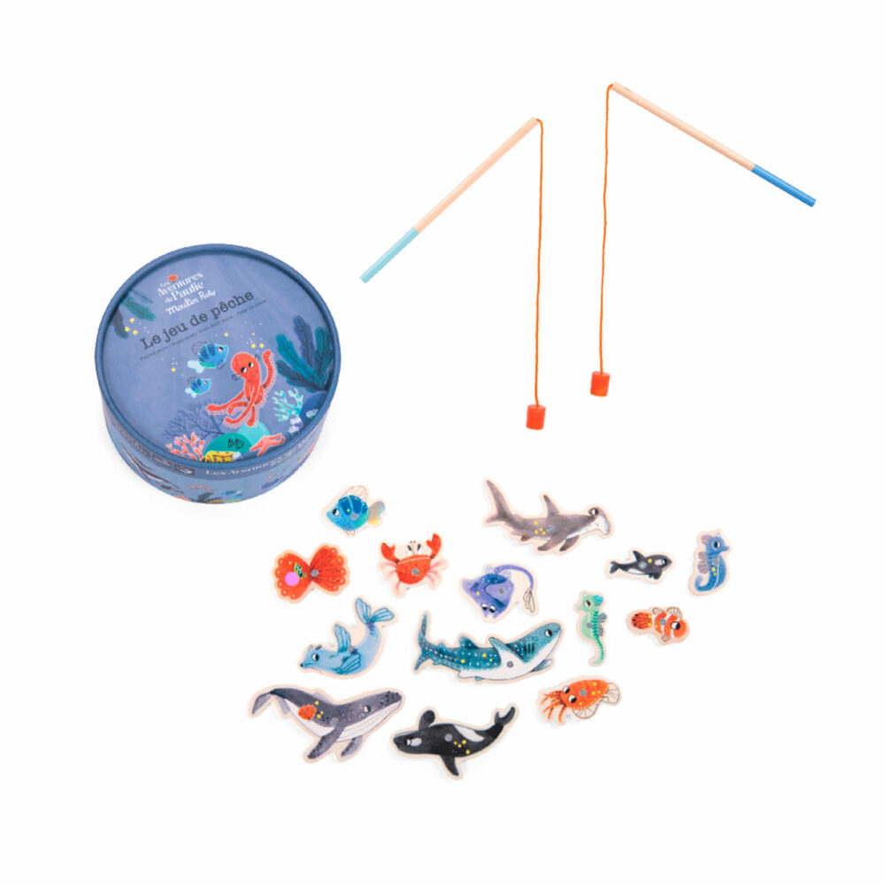 JUEGO DE PESCA DE CARTÓN COLECCIÓN LAS AVENTURAS DE PAULIE
