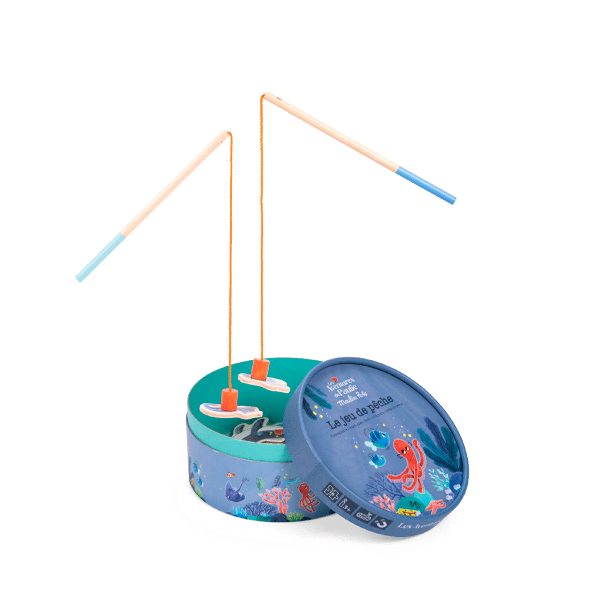 JUEGO DE PESCA DE CARTÓN COLECCIÓN LAS AVENTURAS DE PAULIE