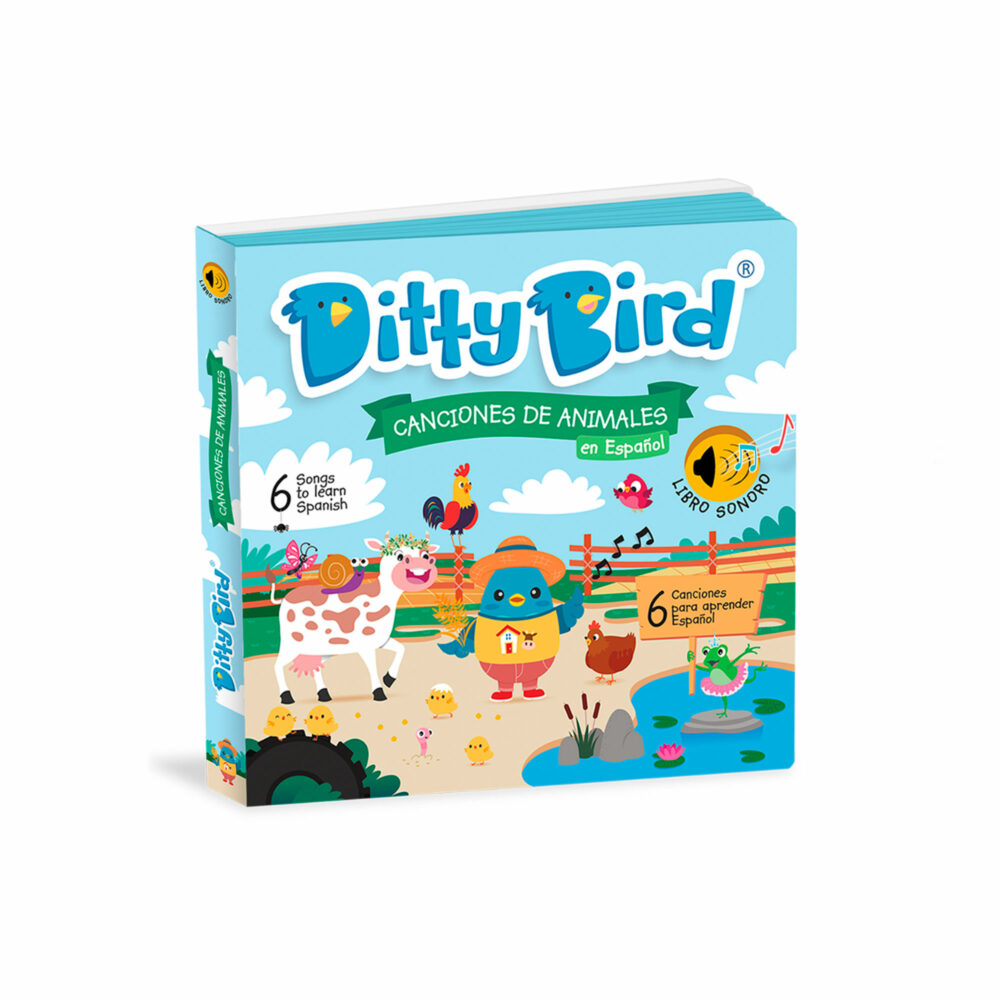 LIBRO MUSICAL CANCIONES DE ANIMALES EN ESPAÑOL DITTY BIRD