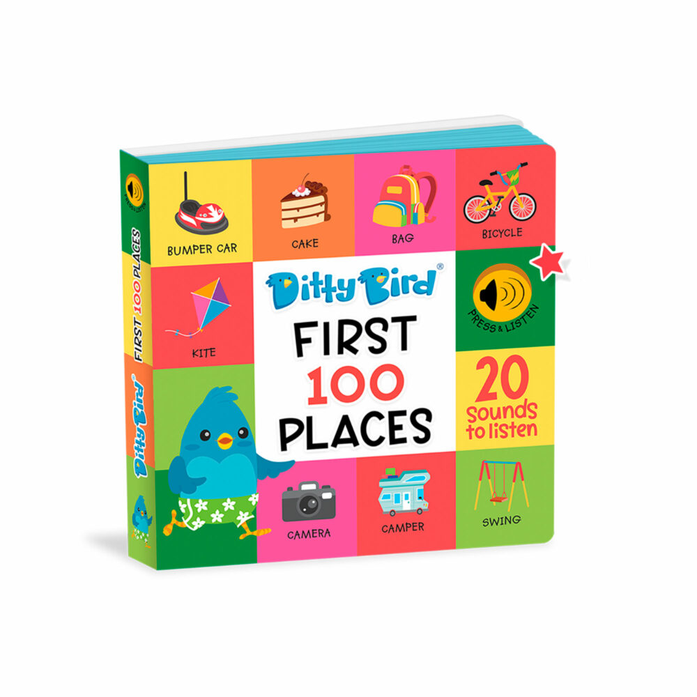 LIBRO MUSICAL MIS PRIMERAS 100 LUGARES EN INGLÉS DITTY BIRD
