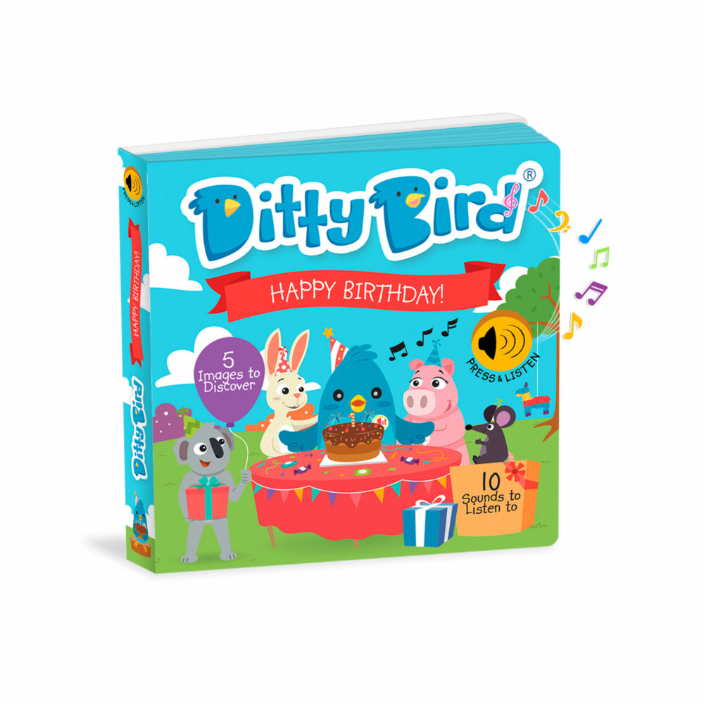 LIBRO MUSICAL CANCIONES DE CUMPLEAÑOS EN INGLÉS DITTY BIRD