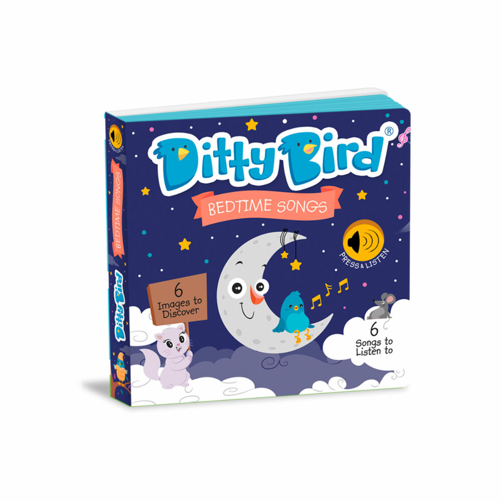 LIBRO MUSICAL CANCIONES PARA DORMIR EN INGLÉS DITTY BIRD