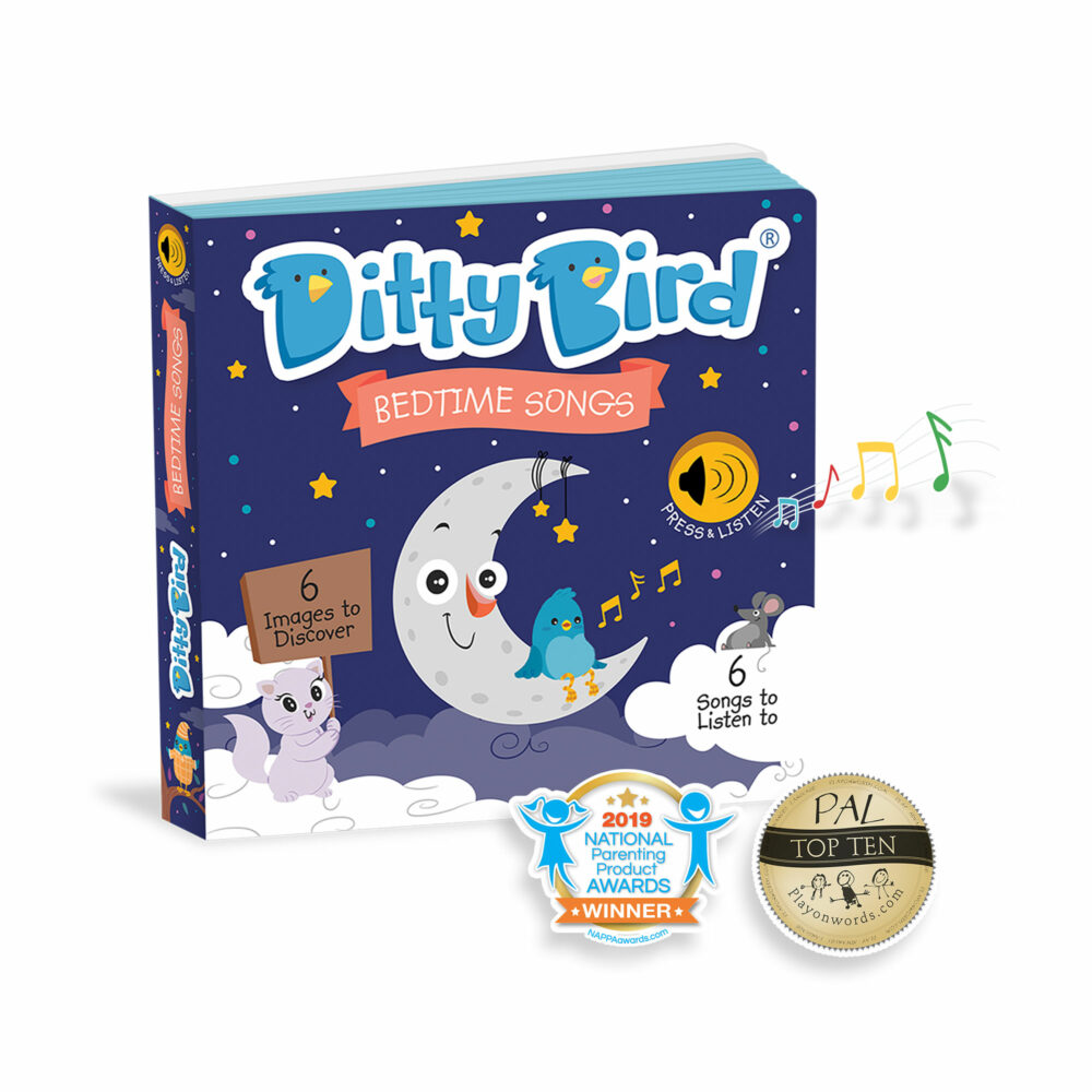 LIBRO MUSICAL CANCIONES PARA DORMIR EN INGLÉS DITTY BIRD