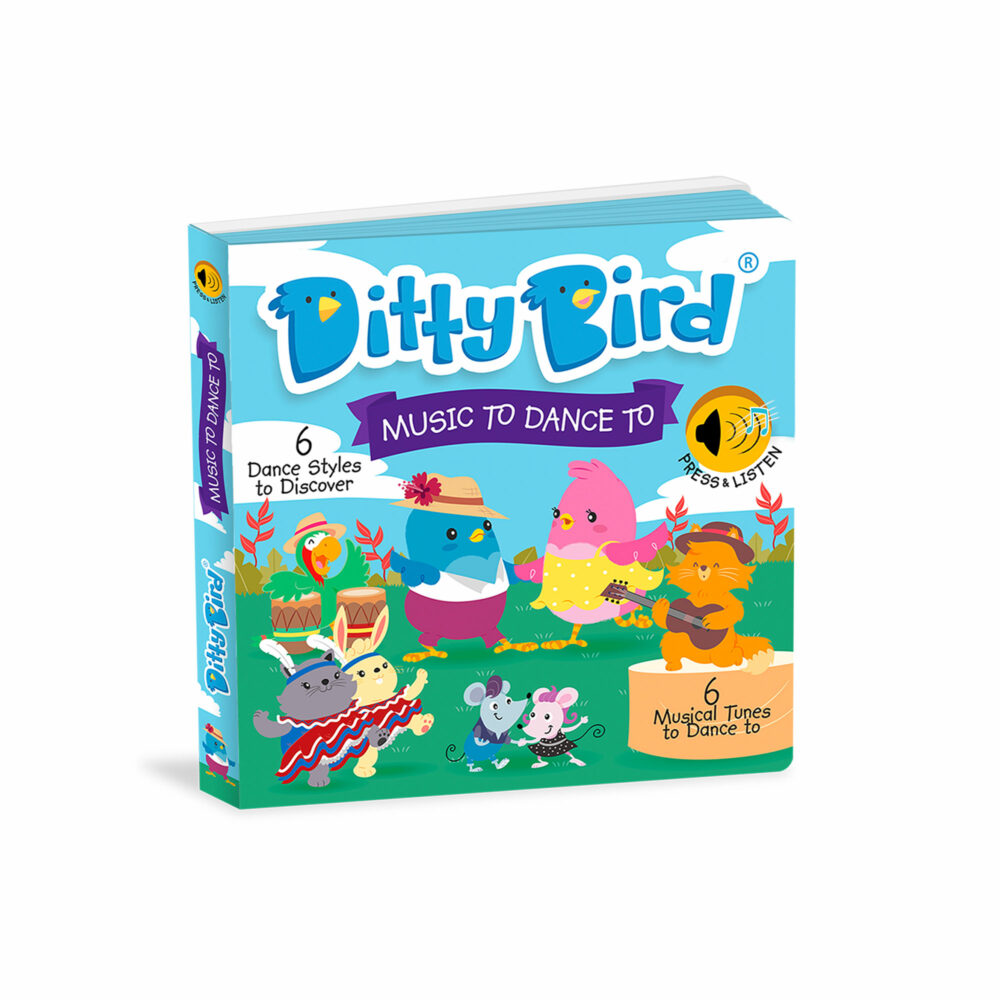 LIBRO MUSICAL CANCIONES DE MUSICA PARA BAILAR EN INGLÉS DITTY BIRD