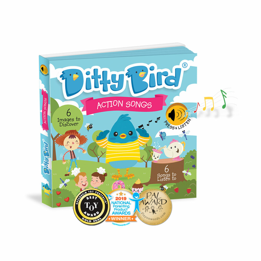 LIBRO MUSICAL CANCIONES DE ACCIONES EN INGLÉS DITTY BIRD