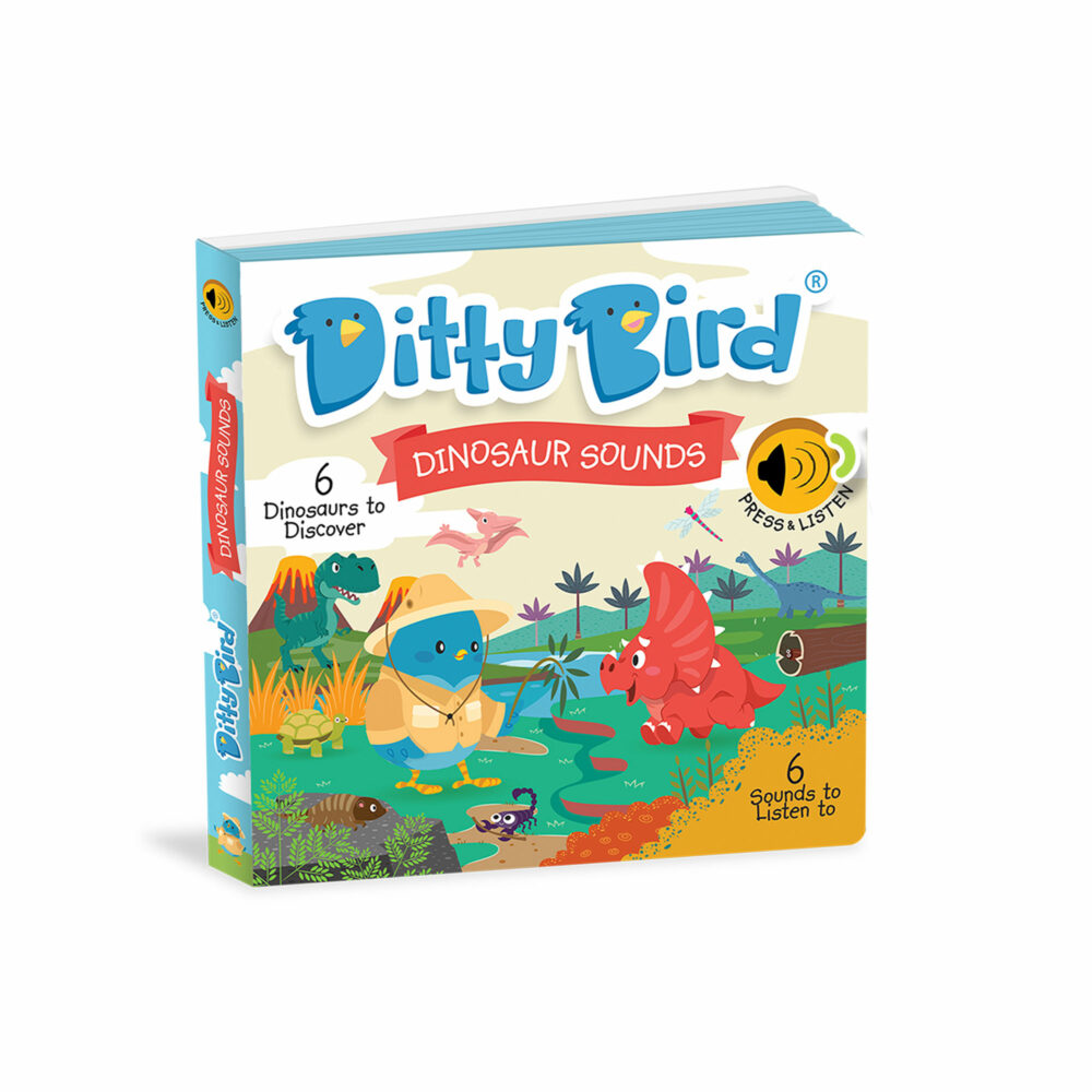 LIBRO MUSICAL SONIDOS DE DINOSAURIOS EN INGLÉS DITTY BIRD