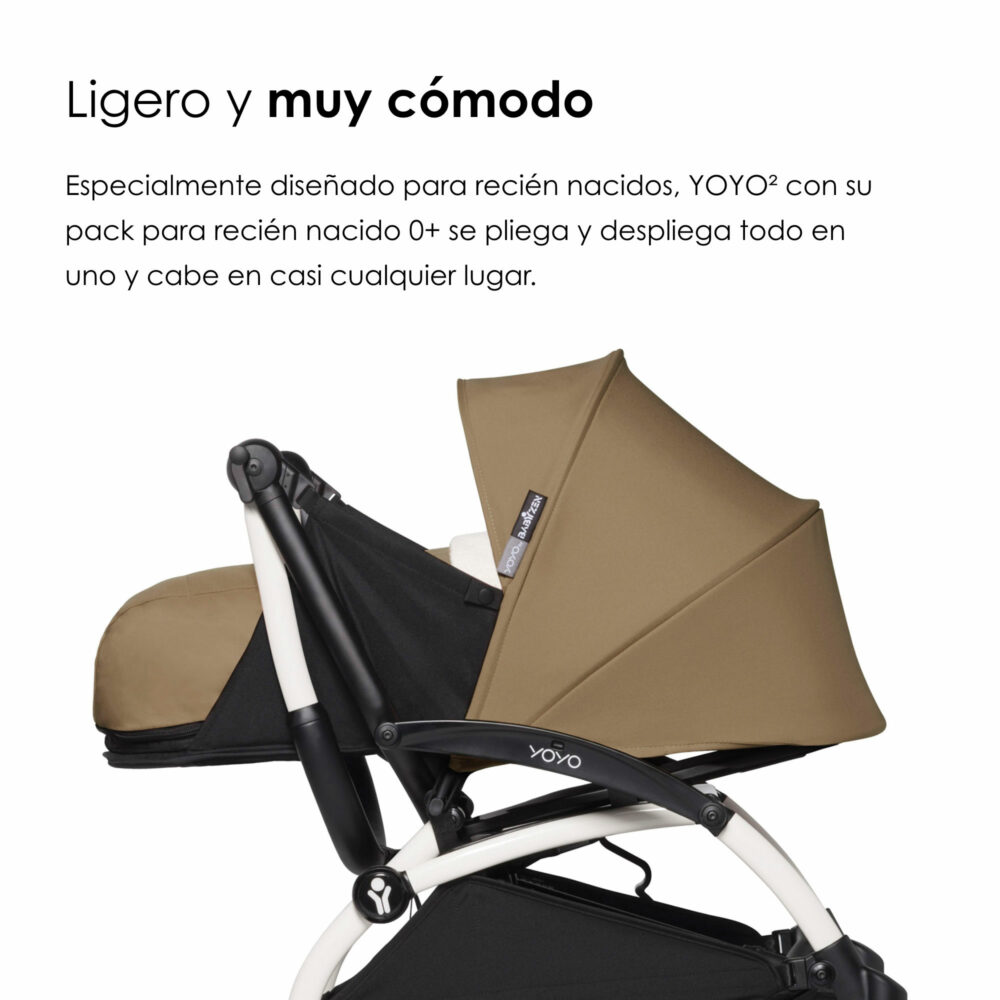 COCHE YOYO³ COMPLETO CON CHASIS NEGRO NUEVO TEXTIL BONPOINT CON NEWBORN 1ERA ETAPA / TEXTIL 2DA ETAPA