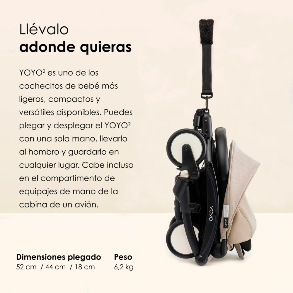 COCHE YOYO³ COMPLETO CON CHASIS NEGRO NUEVO TEXTIL BONPOINT CON NEWBORN 1ERA ETAPA / TEXTIL 2DA ETAPA