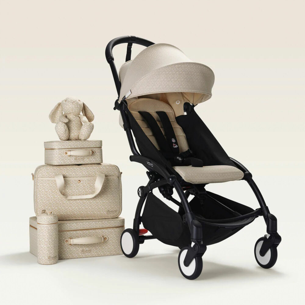 COCHE YOYO³ COMPLETO CON CHASIS NEGRO NUEVO TEXTIL BONPOINT CON NEWBORN 1ERA ETAPA / TEXTIL 2DA ETAPA