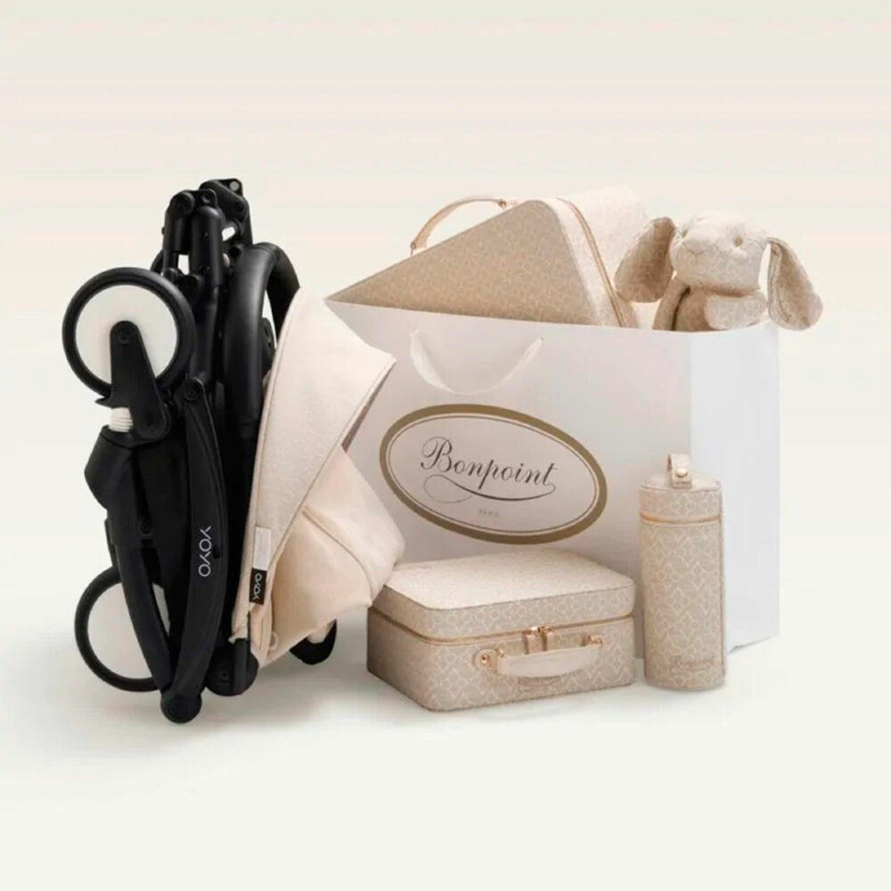 COCHE YOYO³ COMPLETO CON CHASIS NEGRO NUEVO TEXTIL BONPOINT CON NEWBORN 1ERA ETAPA / TEXTIL 2DA ETAPA