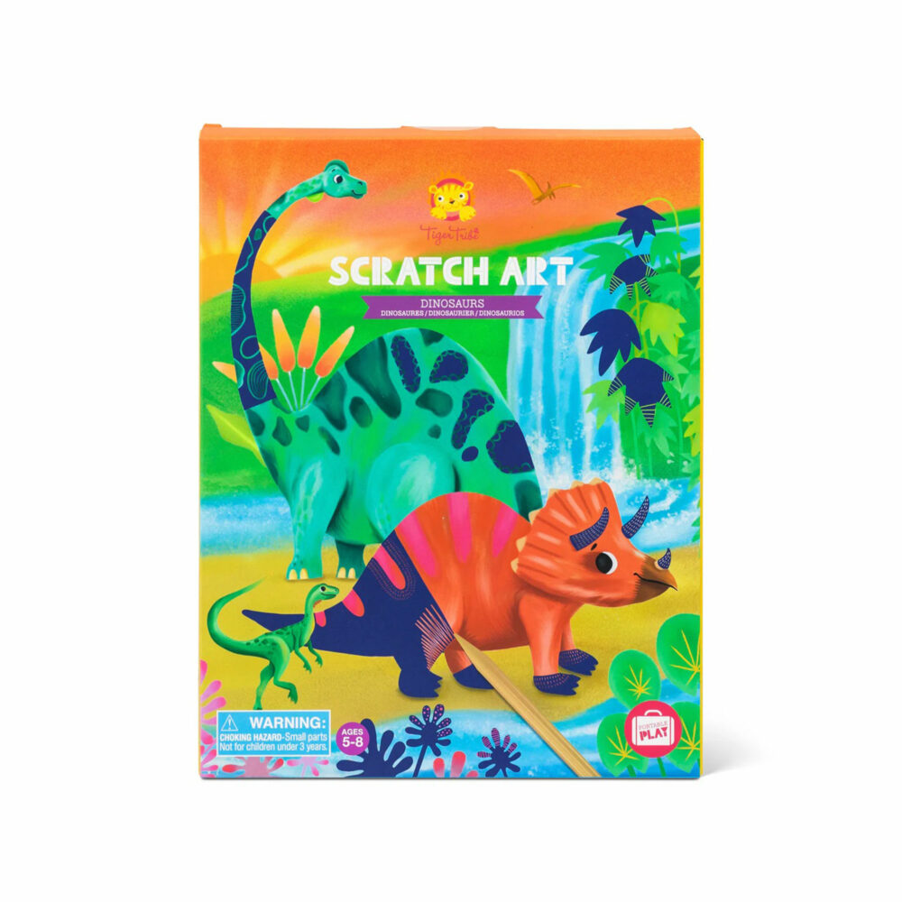 JUEGO DE SCRATCH ART DE DINOSARIOS TIGER TRIBE