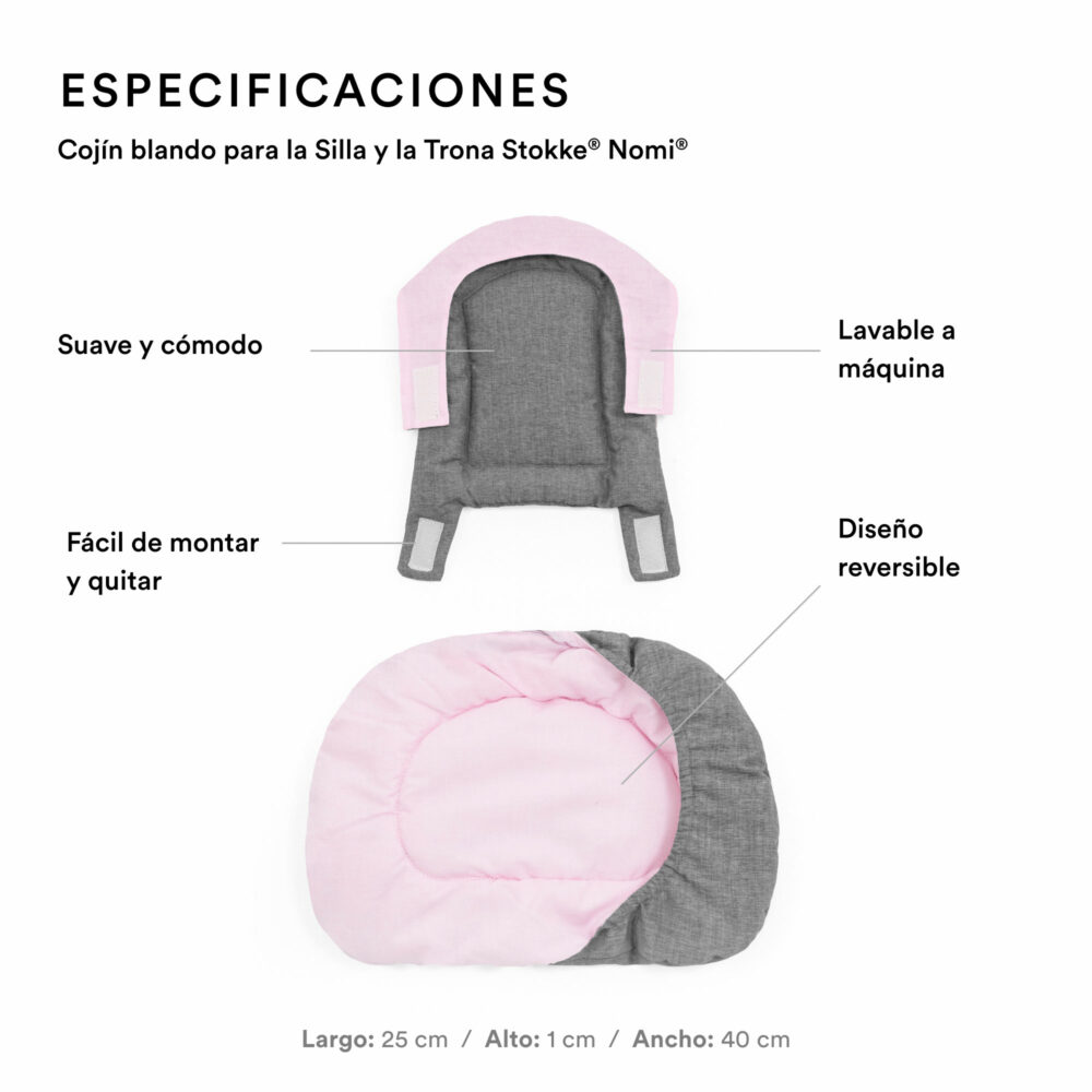 COJÍN PARA SILLA STOKKE MODELO NOMI