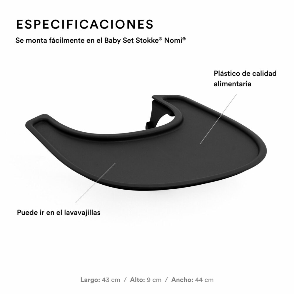 BANDEJA PARA SILLA STOKKE MODELO NOMI
