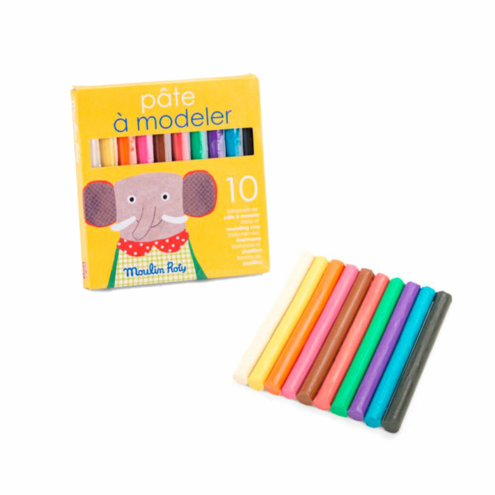 JUEGO DE 10 BARRAS DE PLASTILINA COLECCIÓN LES POPIPOP
