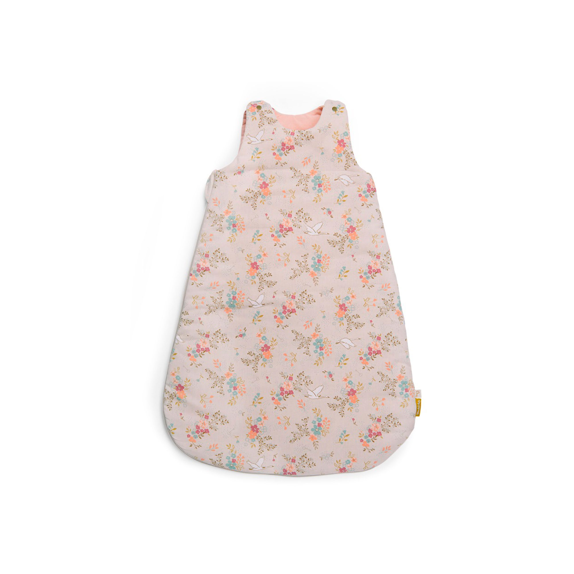 SACO DE DORMIR DE VERANO CON ESTAMPADO FLORAL 90 CM COLECCIÓN SOUS MON BAOBAB