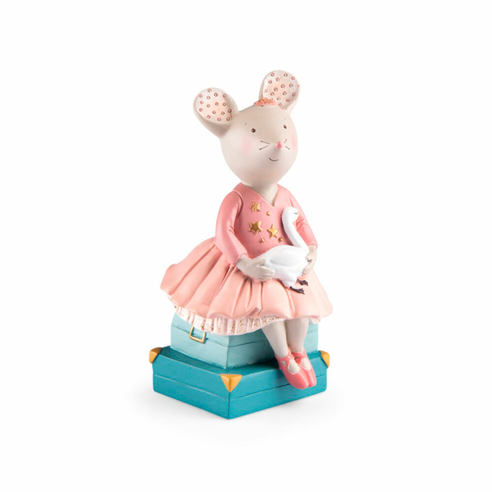 ALCANCÍA DE RESINA RATONA COLECCIÓN LE PETITE ECOLE DE DANSE