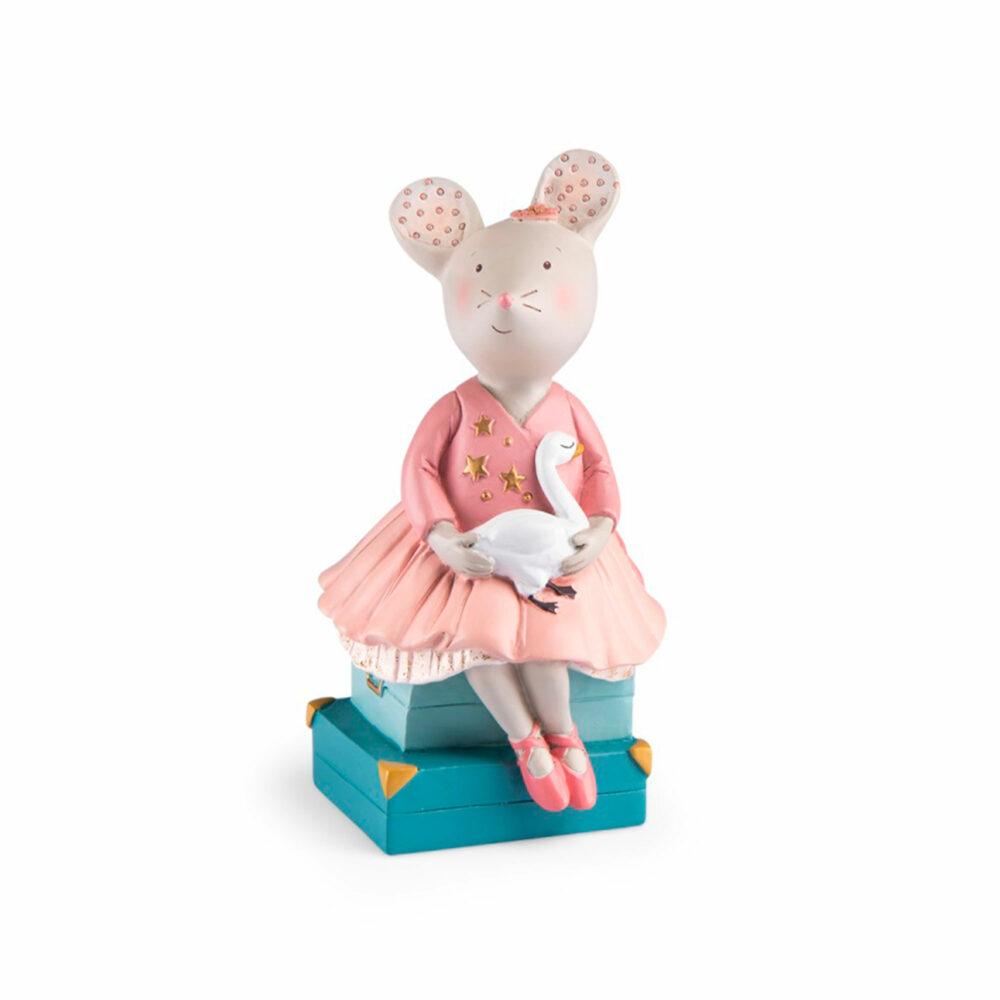 ALCANCÍA DE RESINA RATONA COLECCIÓN LE PETITE ECOLE DE DANSE