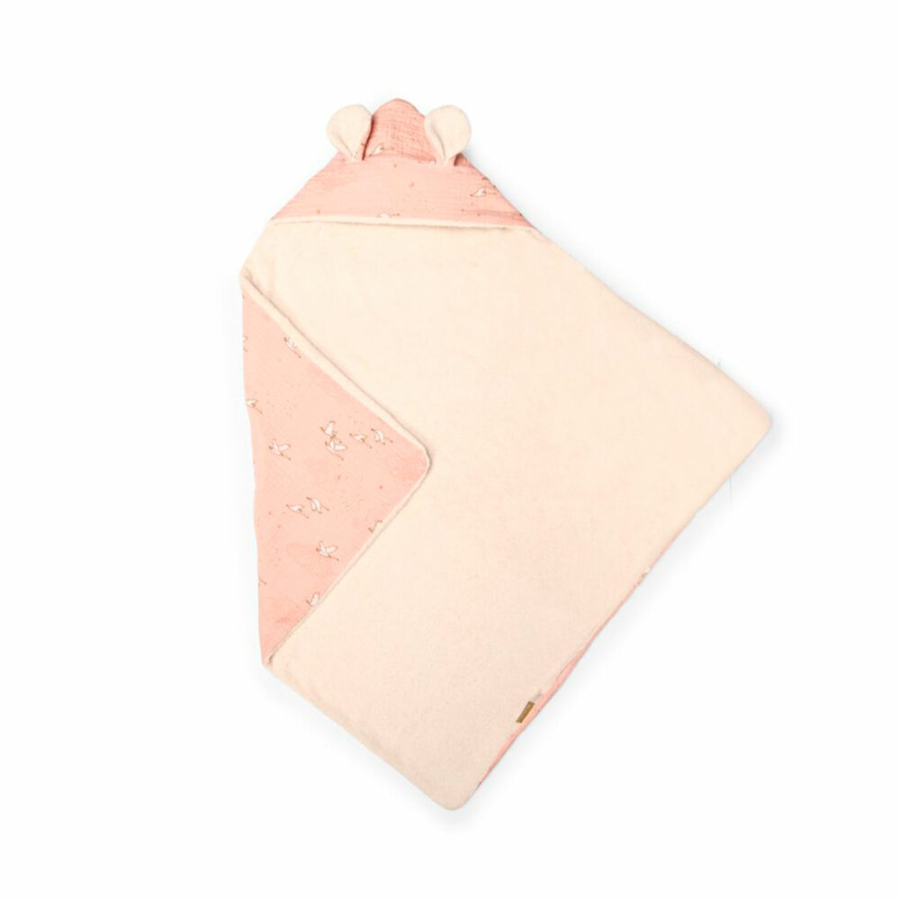 TOALLA DE BAÑO DE ALGODÓN CON CAPUCHA 80 X 80 CM COLECCIÓN LE PETITE ECOLE DE DANSE
