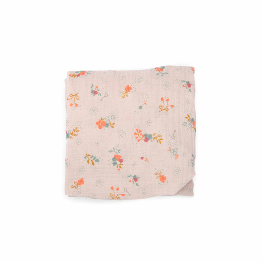 SÁBANA BAJERA DE ALGODÓN PARA CUNA 70 X 140 CM COLECCIÓN LE PETITE ECOLE DE DANSE