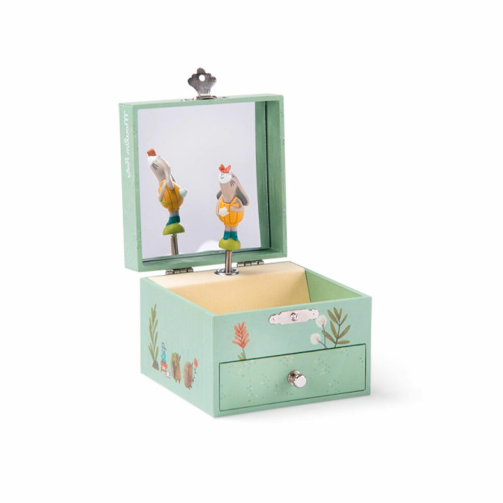 CAJA JOYERO MUSICAL COLECCIÓN TRES CONEJITOS
