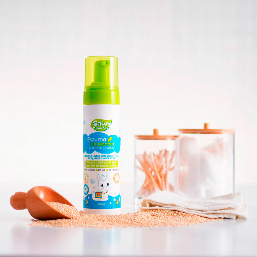 Pack Limpieza : Limpiador de biberones de 1L + Espuma Limpiadora de rostro de 200ml - SALVY