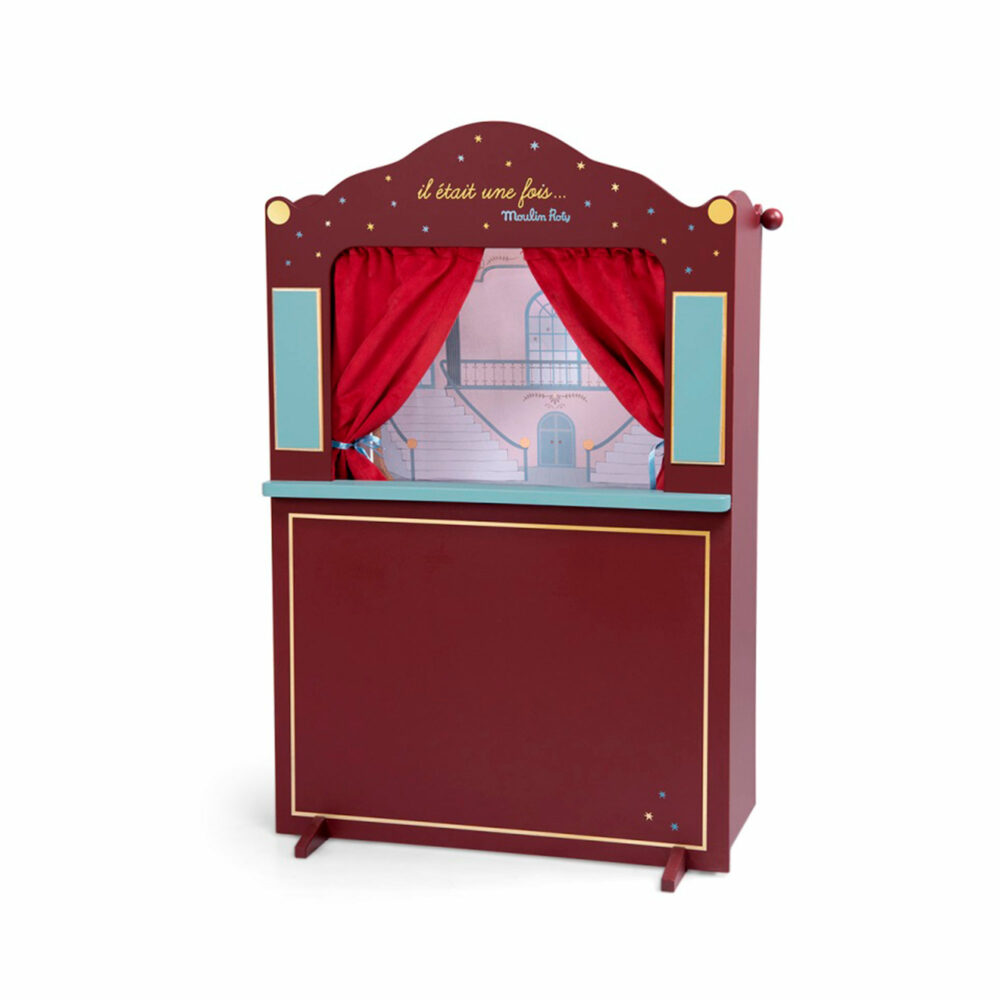 GRAN TEATRO DE MARIONETAS DE MADERA 72 x 35 x 110 CM COLECCIÓN ÉRASE UNA VEZ