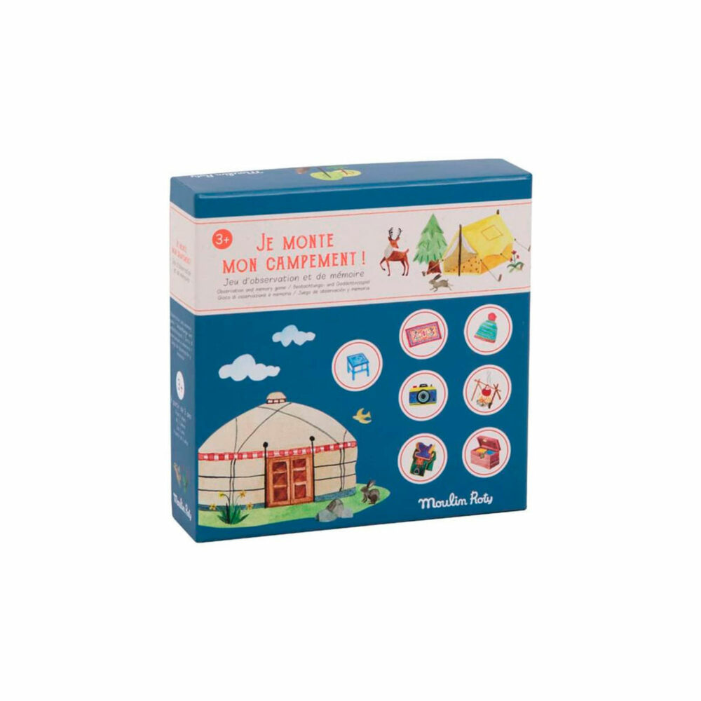 JUEGO DE MEMORIA MONTÉ MI CAMPAMENTO PARA NIÑOS COLECCIÓN LE JARDIN DU MOULIN