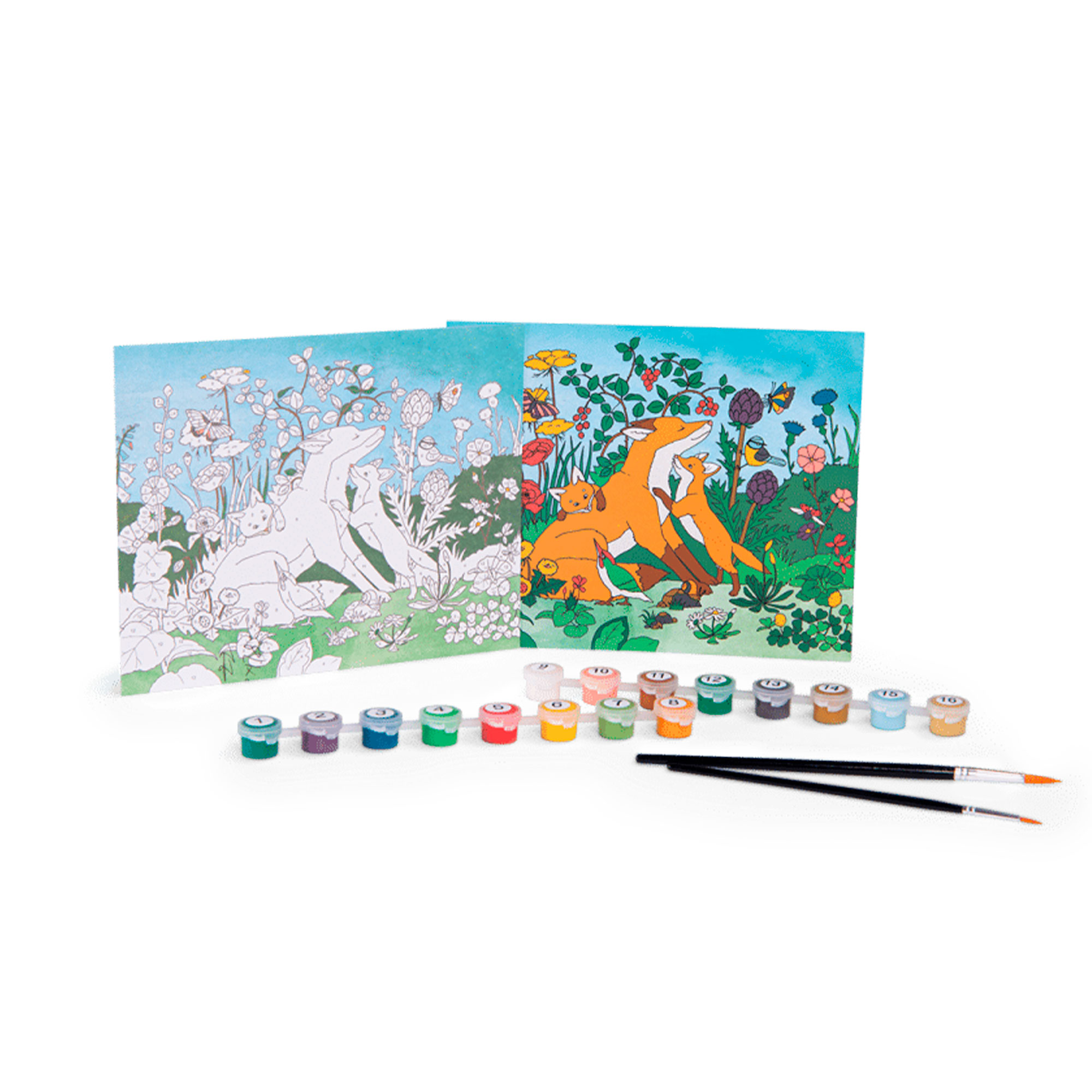 TARJETA NOCTURNA PARA DIBUJAR ROSA/NARANJA COLECCIÓN LE JARDIN DU MOULIN