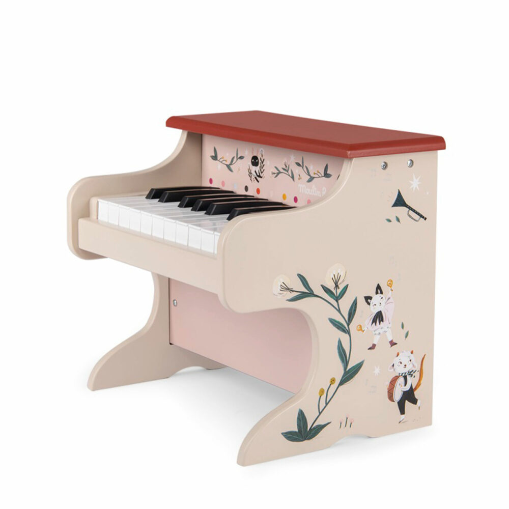 PIANO DE MADERA A PILAS PARA NIÑOS COLECCIÓN APRES LA PLUIE
