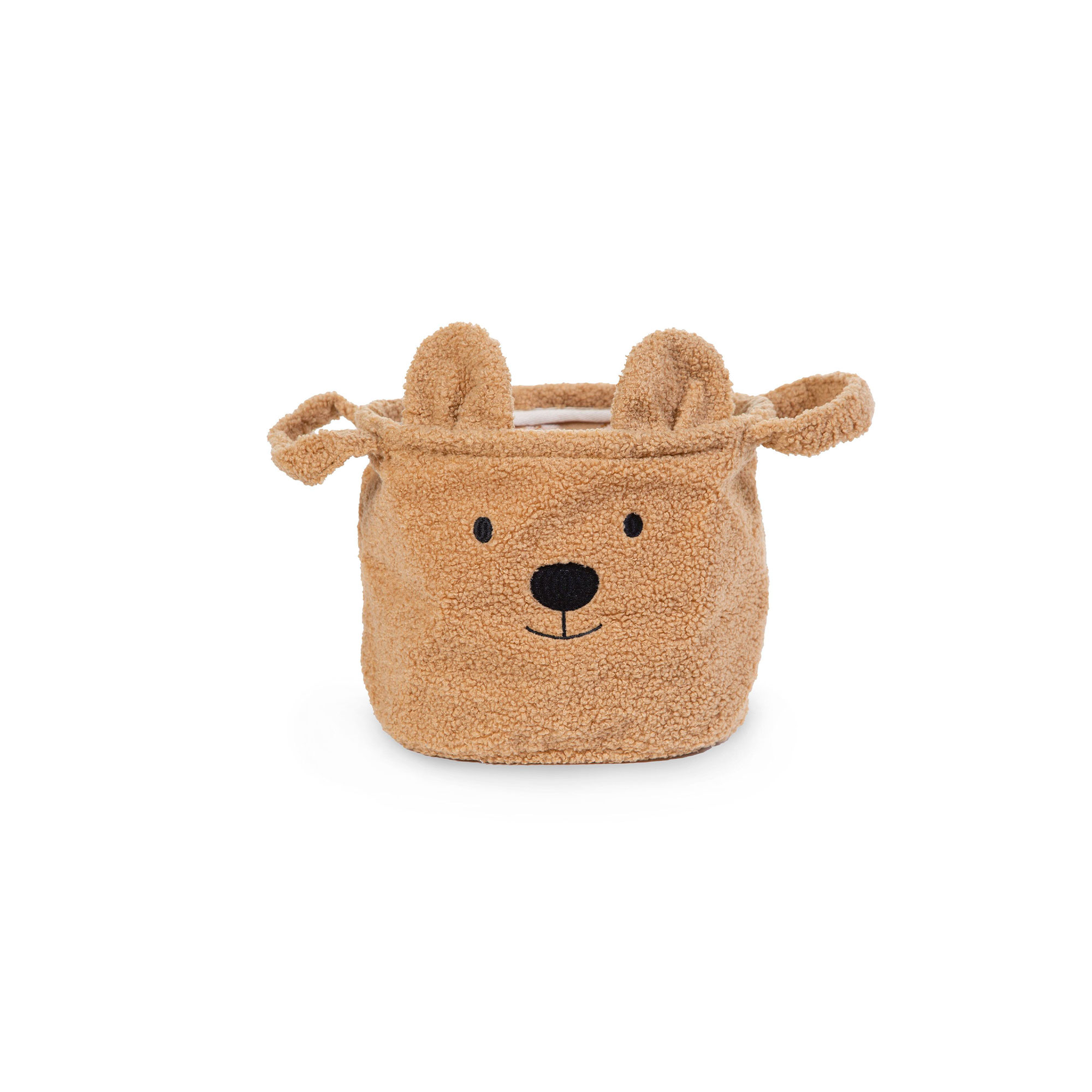 CESTA DE ALMACENAJE DE POLIÉSTER TEDDY MARRÓN DE 20 X 20 X 25 CM CHILDHOME