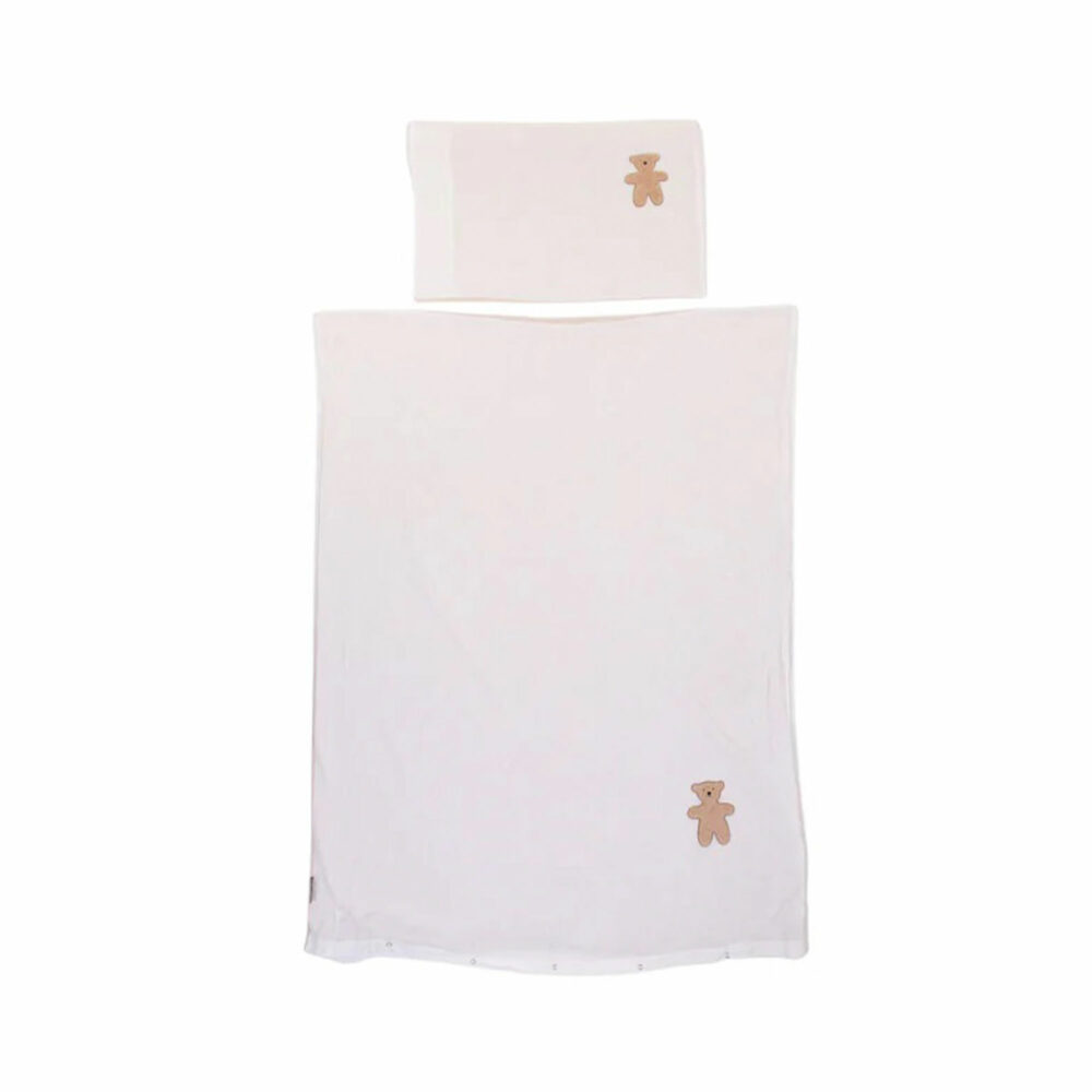 FUNDA NÓRDICA + FUNDA DE ALMOHADA 100 X 140 CM BEIGE CHILDHOME