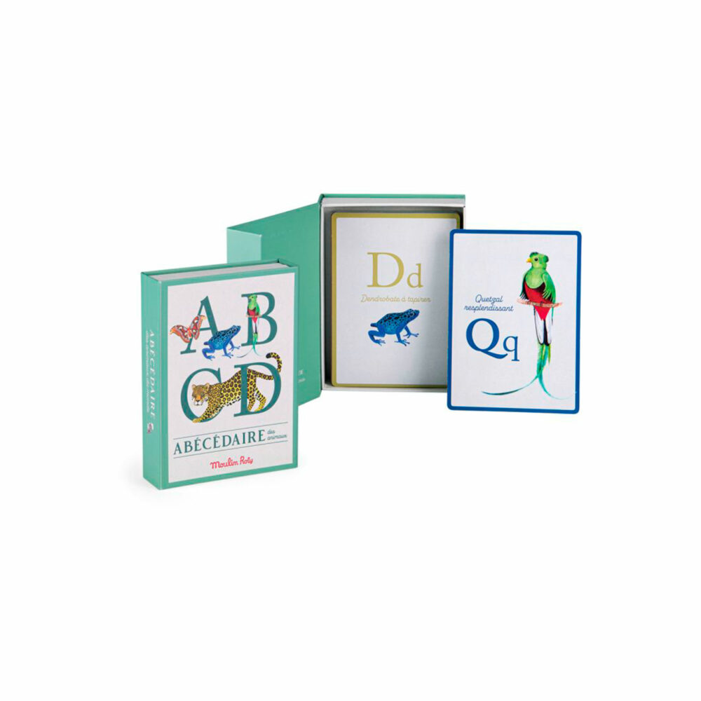 JUEGO DE 26 CARTAS DE ALFABETO COLECCIÓN TOUT AUTOUR DU MONDE