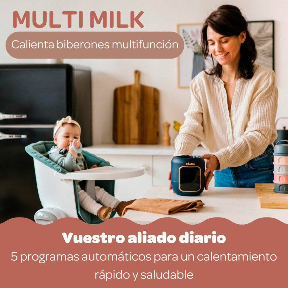 CALENTADOR DE BIBERONES MULTIFUNCIONAL 5 EN 1 NIGHT-BLUE BEABA