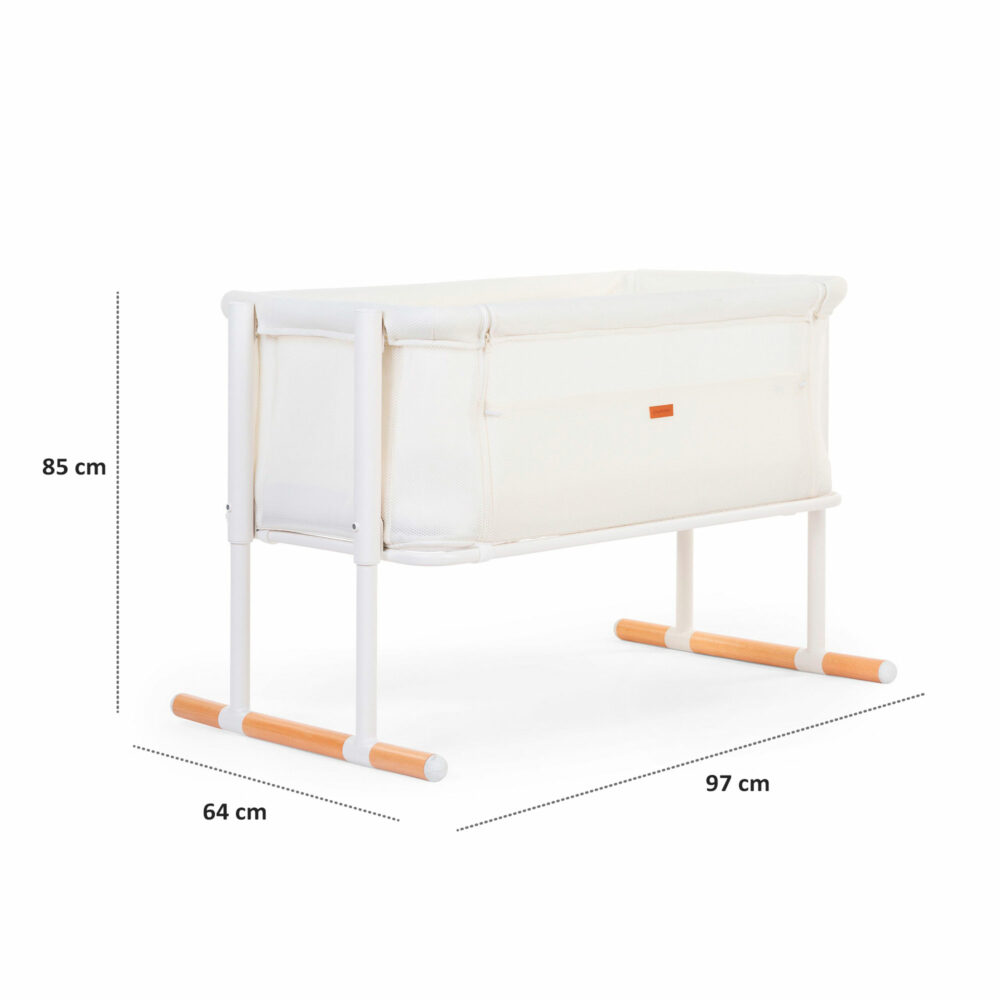 COLECHO PARA BEBÉS DE 0 A 6 MESES BLANCO NATURAL 97 X 64 CM CHILDHOME